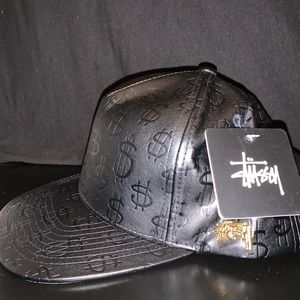 Leather Stussy Hat